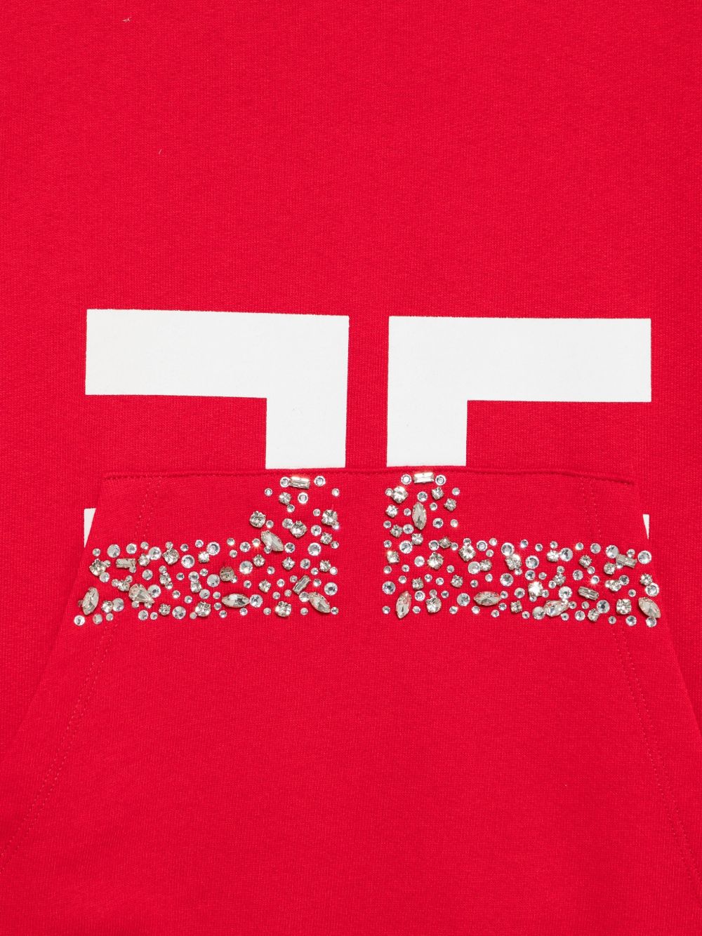 Felpa per bambina Elisabetta Franchi La Mia Bambina rossa con logo EFFE177CFF017 3628 ElISABETTA FRANCHI KIDS 