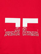 Felpa per bambina Elisabetta Franchi La Mia Bambina rossa con logo EFFE177CFF017 3628 ElISABETTA FRANCHI KIDS 
