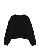 Felpa per bambina Elisabetta Franchi La Mia Bambina nera con logo EFFE181CFF017 N000 ElISABETTA FRANCHI KIDS 