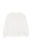 Felpa per bambina Elisabetta Franchi La Mia Bambina Kids bianca con logo sul davanti EFFE185CFF017 0067 ElISABETTA FRANCHI KIDS 