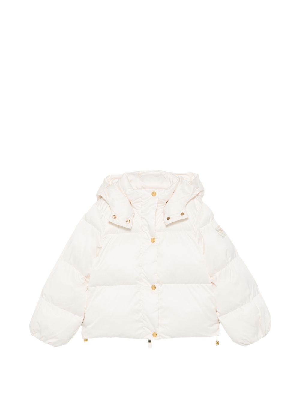Giubbino per bambina Elisabetta Franchi La Mia Bambina bianco con design imbottito EFGB139CNY042 0067 ElISABETTA FRANCHI KIDS 