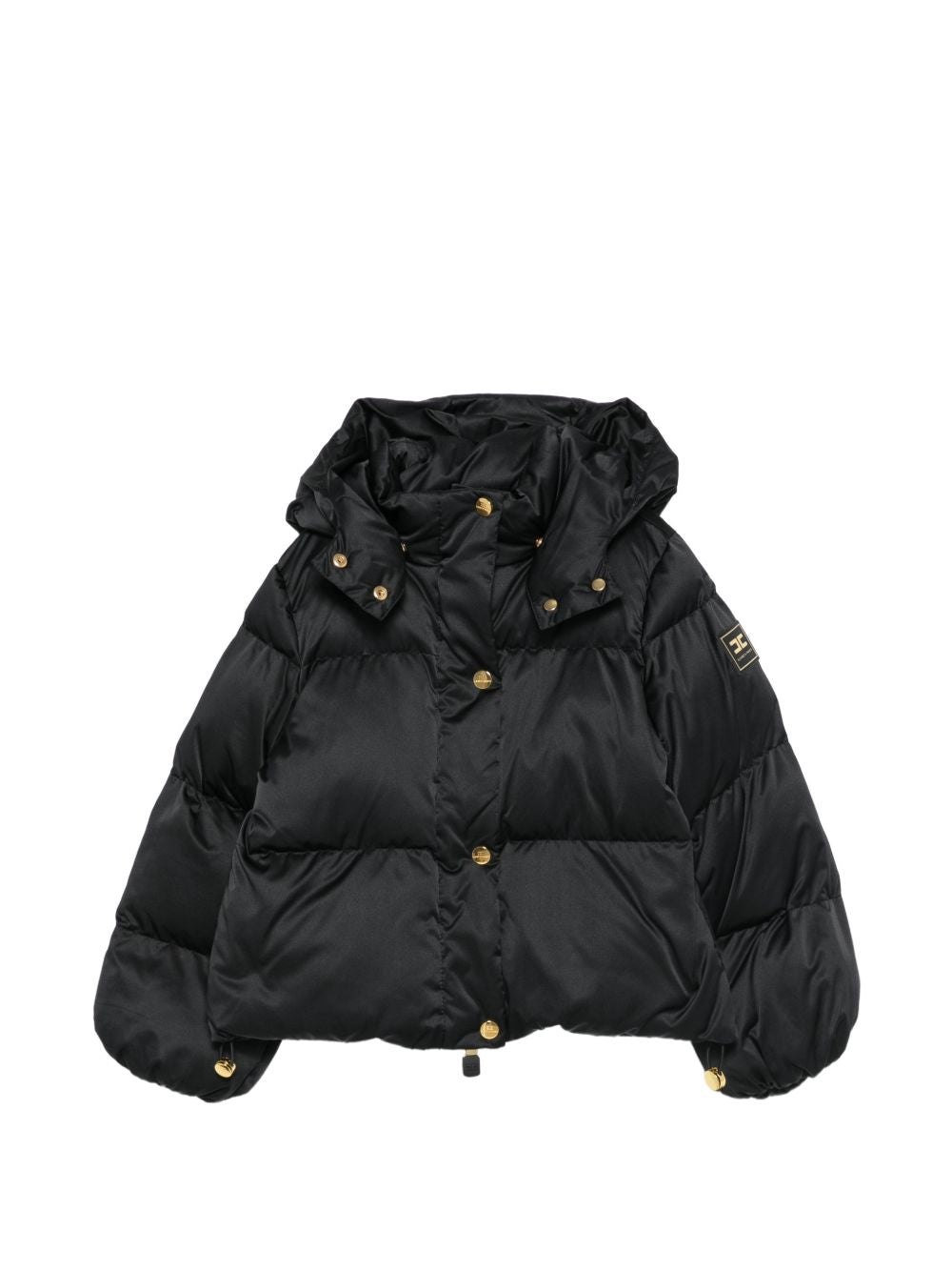Giubbino per bambina Elisabetta Franchi La Mia Bambina Kids nero con cappuccio EFGB139CNY042 N000 ElISABETTA FRANCHI KIDS 