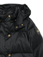 Giubbino per bambina Elisabetta Franchi La Mia Bambina Kids nero con cappuccio EFGB139CNY042 N000 ElISABETTA FRANCHI KIDS 