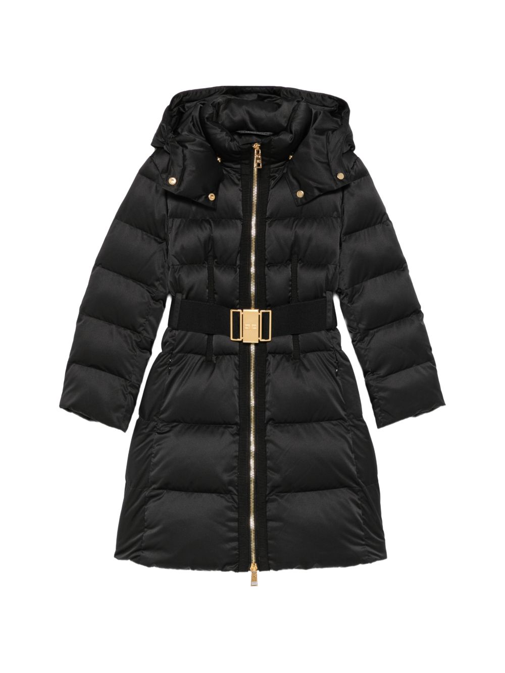 Giubbotto per bambina Elisabetta Franchi La Mia Bambina nero con design imbottito EFGB140CNY042 N000 ElISABETTA FRANCHI KIDS 