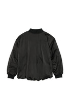 Giubbino per bambina Elisabetta Franchi La Mia Bambina nero con applicazione logo sul petto EFGB141CNY044 N000 ElISABETTA FRANCHI KIDS 