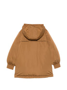 Giubbino per bambina Elisabetta Franchi La Mia Bambina marrone con logo ricamato sul davanti EFGB143CNY043 6037 ElISABETTA FRANCHI KIDS 