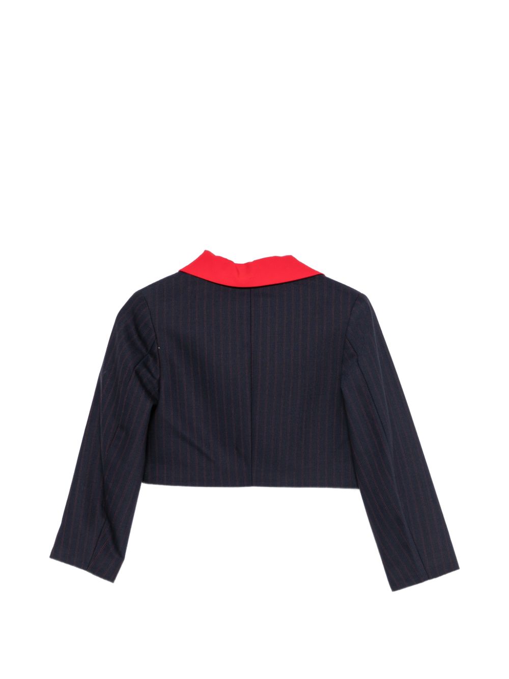 Giacca per bambina Elisabetta Franchi La Mia Bambina blu navy con revers a scialle EFGC0810ML029 4213 ElISABETTA FRANCHI KIDS 