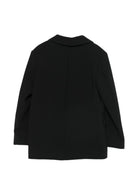 Blazer per bambina Elisabetta Franchi La Mia Bambina nero con due tasche frontali con patta EFGC0840GA022 N000 ElISABETTA FRANCHI KIDS 