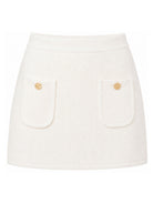 Gonna per bambina Elisabetta Franchi La Mia Bambina bianca lavorata a maglia EFGO222CFL159 0077 ElISABETTA FRANCHI KIDS 