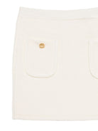 Gonna per bambina Elisabetta Franchi La Mia Bambina bianca lavorata a maglia EFGO222CFL159 0077 ElISABETTA FRANCHI KIDS 