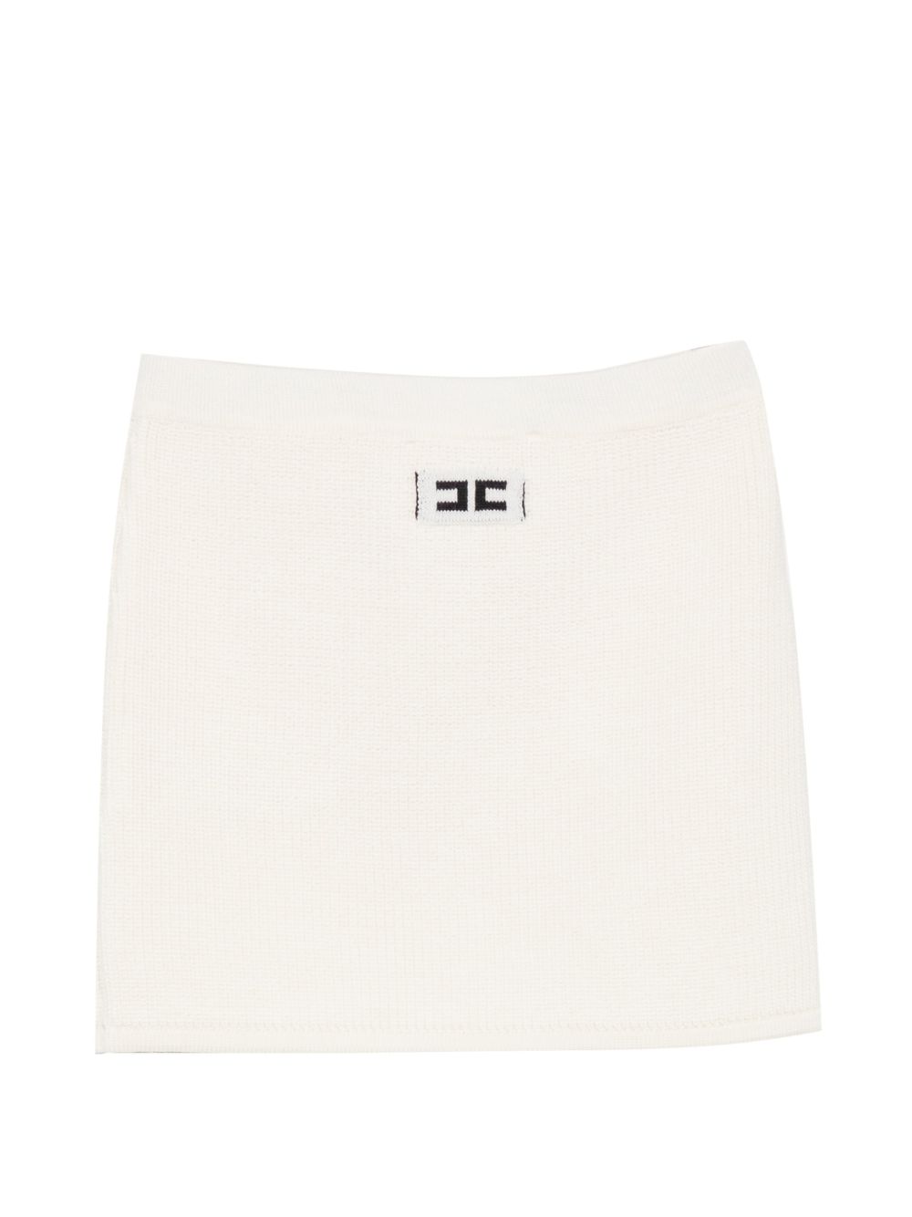 Gonna per bambina Elisabetta Franchi La Mia Bambina bianca lavorata a maglia EFGO222CFL159 0077 ElISABETTA FRANCHI KIDS 