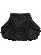 Gonna per bambina Elisabetta Franchi La Mia Bambina nera con design increspato EFGO2360NY230 N000 ElISABETTA FRANCHI KIDS 