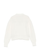 Cardigan per bambina Elisabetta Franchi La Mia Bambina bianco con scollo a V EFMA203CFL159 0077 ElISABETTA FRANCHI KIDS 