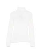 Maglione per bambina Elisabetta Franchi La Mia Bambina bianco con logo ricamato sul davanti EFMA210CFL012 0077 ElISABETTA FRANCHI KIDS 