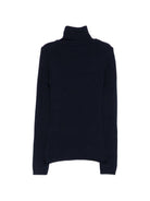 Maglione per bambina Elisabetta Franchi La Mia Bambina blu con logo sul davanti a contrasto EFMA210CFL012 4162 ElISABETTA FRANCHI KIDS 