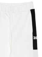 Pantaloni sportivi per bambina Elisabetta Franchi La Mia Bambina bianchi con logo sul davanti EFPA327CFF017 0077 ElISABETTA FRANCHI KIDS 