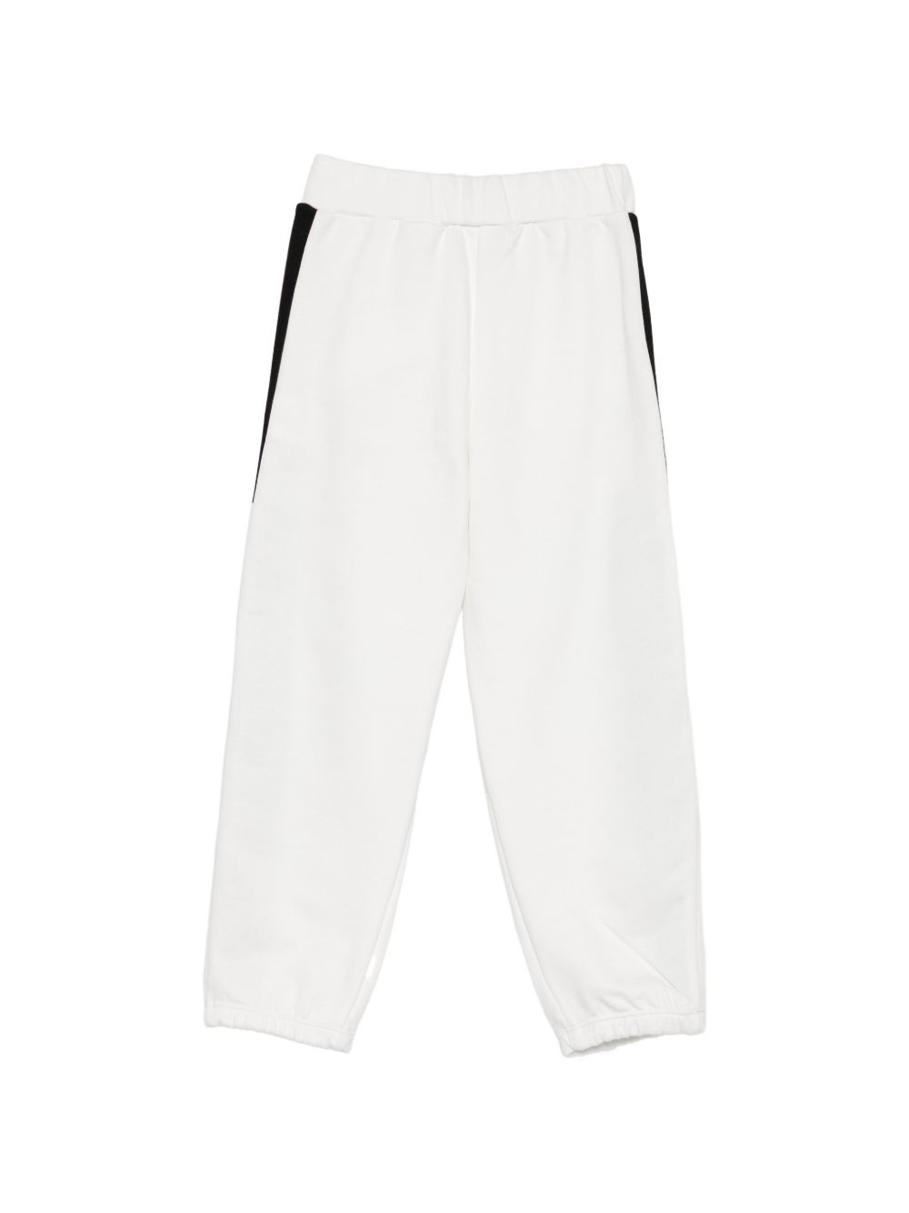 Pantaloni sportivi per bambina Elisabetta Franchi La Mia Bambina bianchi con logo sul davanti EFPA327CFF017 0077 ElISABETTA FRANCHI KIDS 