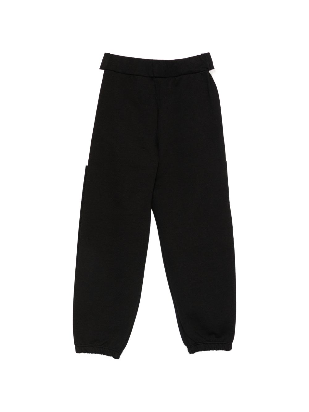 Pantaloni sportivi per bambina Elisabetta Franchi La Mia Bambina neri con logo sul davanti EFPA327CFF017 N101 ElISABETTA FRANCHI KIDS 