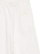 Pantaloni sportivi per bambina Elisabetta Franchi La Mia Bambina bianco con applicazione EFPA328CFF017 0067 ElISABETTA FRANCHI KIDS 