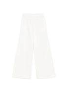 Pantaloni sportivi per bambina Elisabetta Franchi La Mia Bambina bianco con applicazione EFPA328CFF017 0067 ElISABETTA FRANCHI KIDS 