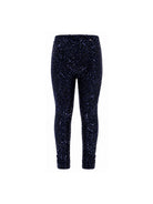 Leggins per bambina Elisabetta Franchi La Mia Bambina blu con paillettes all-over EFPA3360TV093 4035 ElISABETTA FRANCHI KIDS 