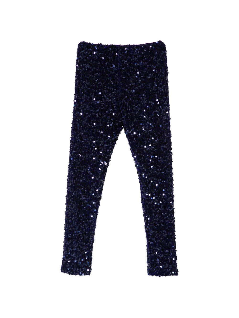 Leggins per bambina Elisabetta Franchi La Mia Bambina blu con paillettes all-over EFPA3360TV093 4035 ElISABETTA FRANCHI KIDS 