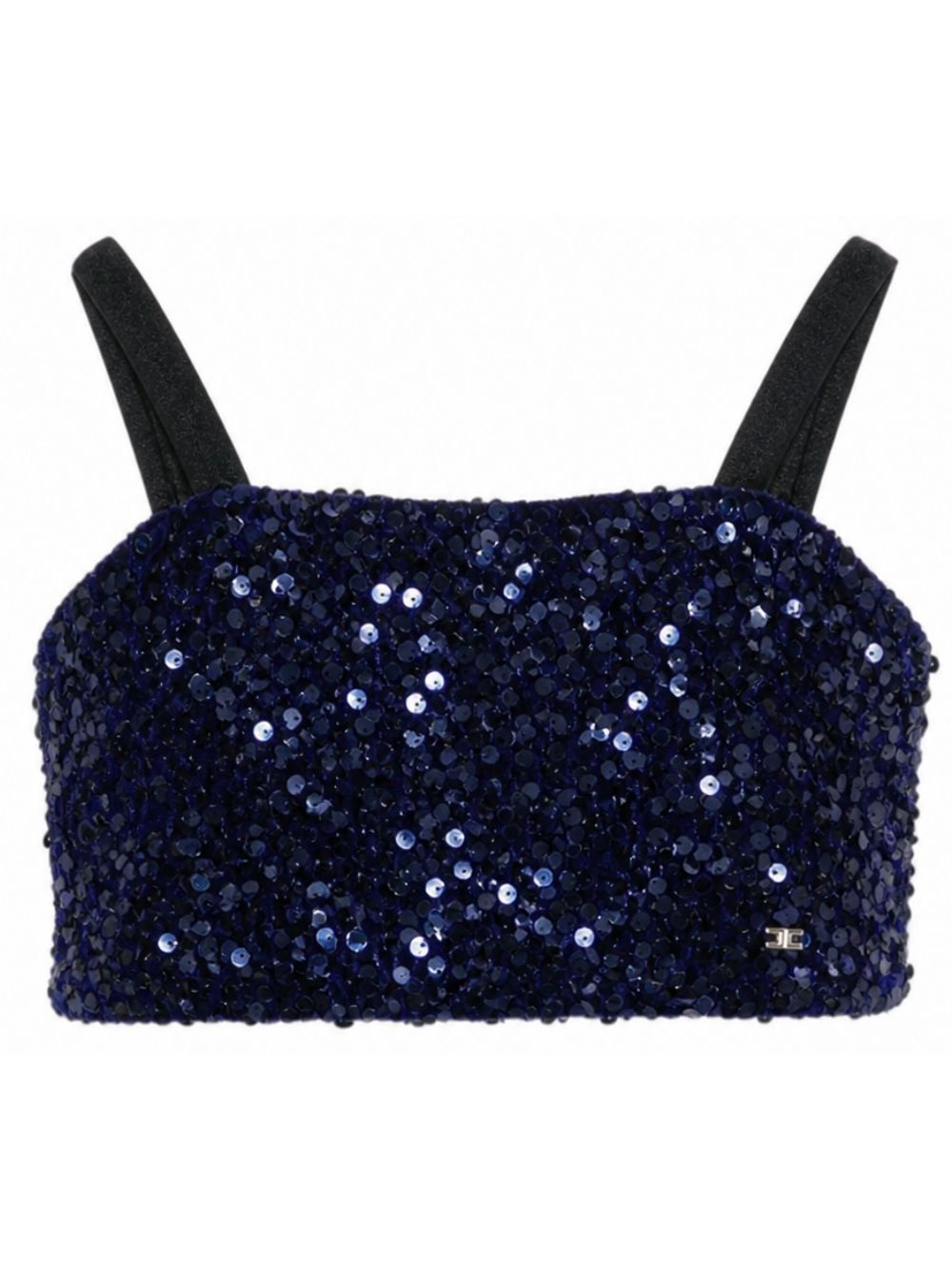 Top per bambina Elisabetta Franchi Kids blu con decorazioni di paillettes EFTO0190TV093 4035 ElISABETTA FRANCHI KIDS 