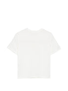T-shirt per bambina Elisabetta Franchi La Mia Bambina bianca con logo sul davanti EFTS266CJE018 0004 ElISABETTA FRANCHI KIDS 