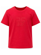 T-shirt per bambina Elisabetta Franchi La Mia Bambina rossa con logo sul davanti EFTS266CJE018 3028 ElISABETTA FRANCHI KIDS 