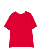 T-shirt per bambina Elisabetta Franchi La Mia Bambina rossa con logo sul davanti EFTS267CJE018 3328 ElISABETTA FRANCHI KIDS 