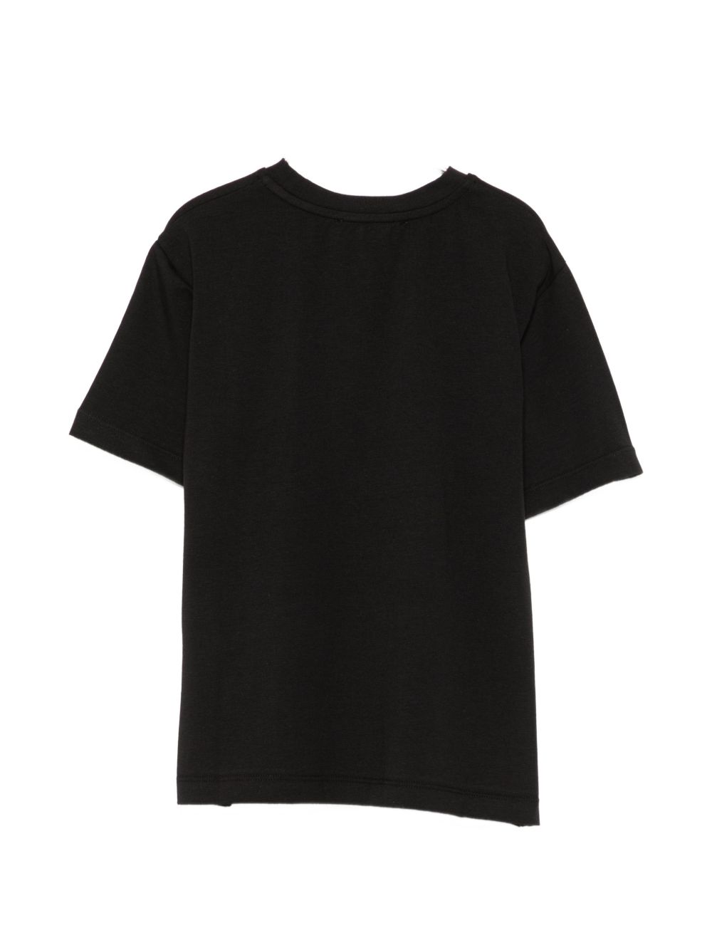 T-shirt per bambina Elisabetta Franchi La Mia Bambina nera con logo sul davanti EFTS267CJE018 N005 ElISABETTA FRANCHI KIDS 