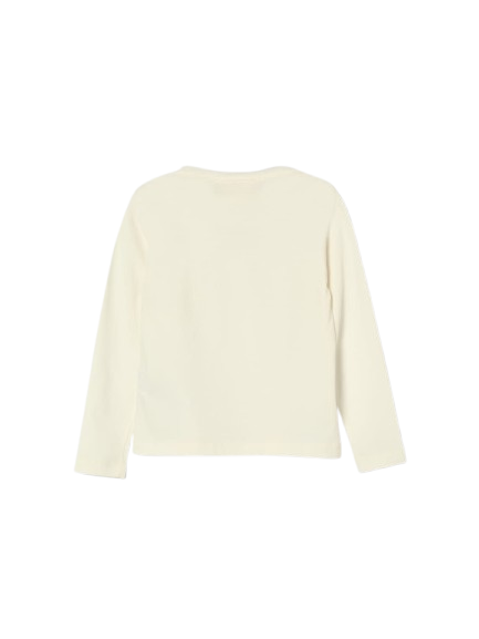 T-shirt per bambina Elisabetta Franchi La Mia Bambina bianca con logo sul davanti EFTS273CJE018 0004 ElISABETTA FRANCHI KIDS 