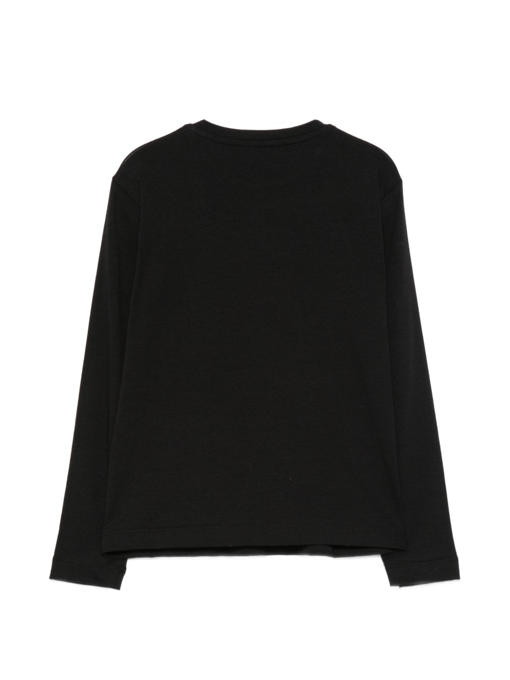 T-shirt per bambina Elisabetta Franchi La Mia Bambina nera con logo decorato EFTS273CJE018 N000 ElISABETTA FRANCHI KIDS 