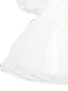 Abito per neonata Elisabetta Franchi La Mia Bambina bianco a sbuffo con dettaglio fiocco EGAB2420OR037 0004 ElISABETTA FRANCHI KIDS 