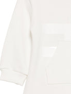 Abito per neonata Elisabettta Franchi La Mia bambina bianco con stampa logo EGAB243CFF017 0067 ElISABETTA FRANCHI KIDS 
