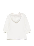 Abito per neonata Elisabettta Franchi La Mia bambina bianco con stampa logo EGAB243CFF017 0067 ElISABETTA FRANCHI KIDS 