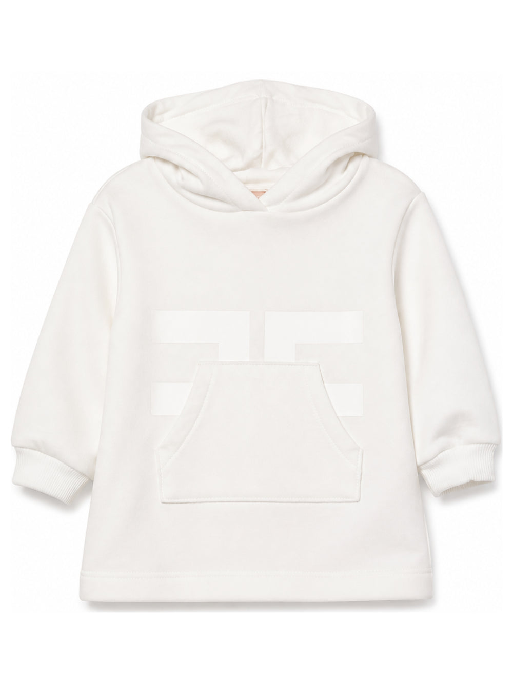 Abito per neonata Elisabettta Franchi La Mia bambina bianco con stampa logo EGAB243CFF017 0067 ElISABETTA FRANCHI KIDS 