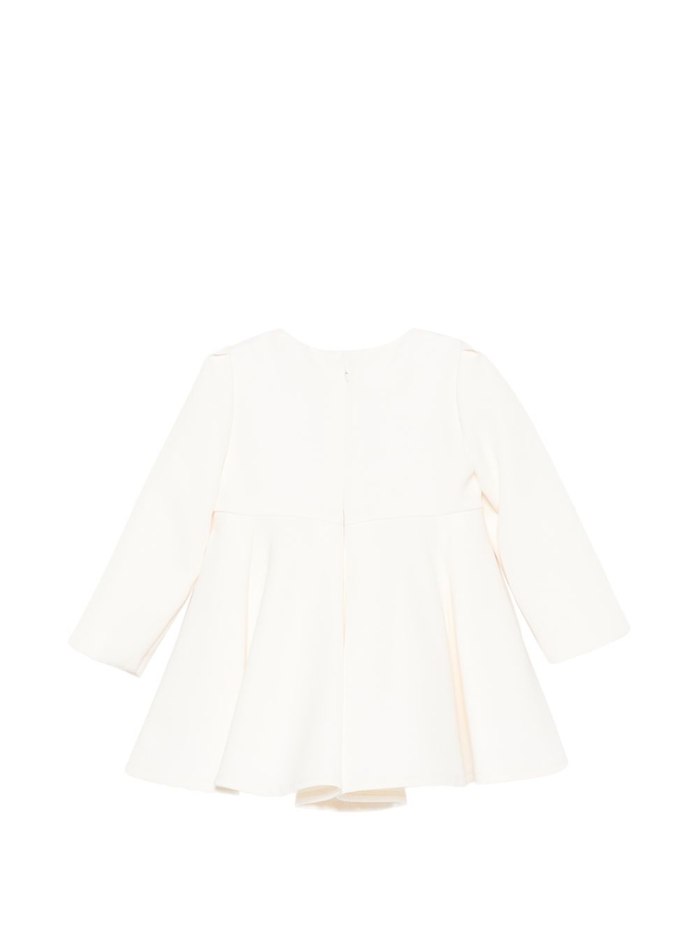 Abito per neonata Elisabetta Franchi La Mia Bambina bianco crema impreziosito da cristalli EGAB2440GA022 0075 ElISABETTA FRANCHI KIDS 