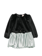 Abito per neonata Elisabetta Franchi La Mia Bambina nero con dettaglio a fiocco EGAB2520VE018 D579 ElISABETTA FRANCHI KIDS 