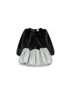 Abito per neonata Elisabetta Franchi La Mia Bambina nero con dettaglio a fiocco EGAB2520VE018 D579 ElISABETTA FRANCHI KIDS 