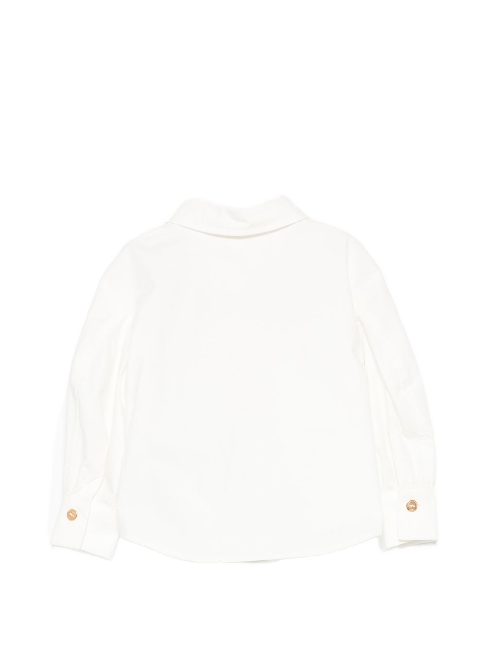 Camicia per neonata Elisabetta Franchi La Mia Bambina bianca con colletto classico EGCA0580CA235 0115 ElISABETTA FRANCHI KIDS 