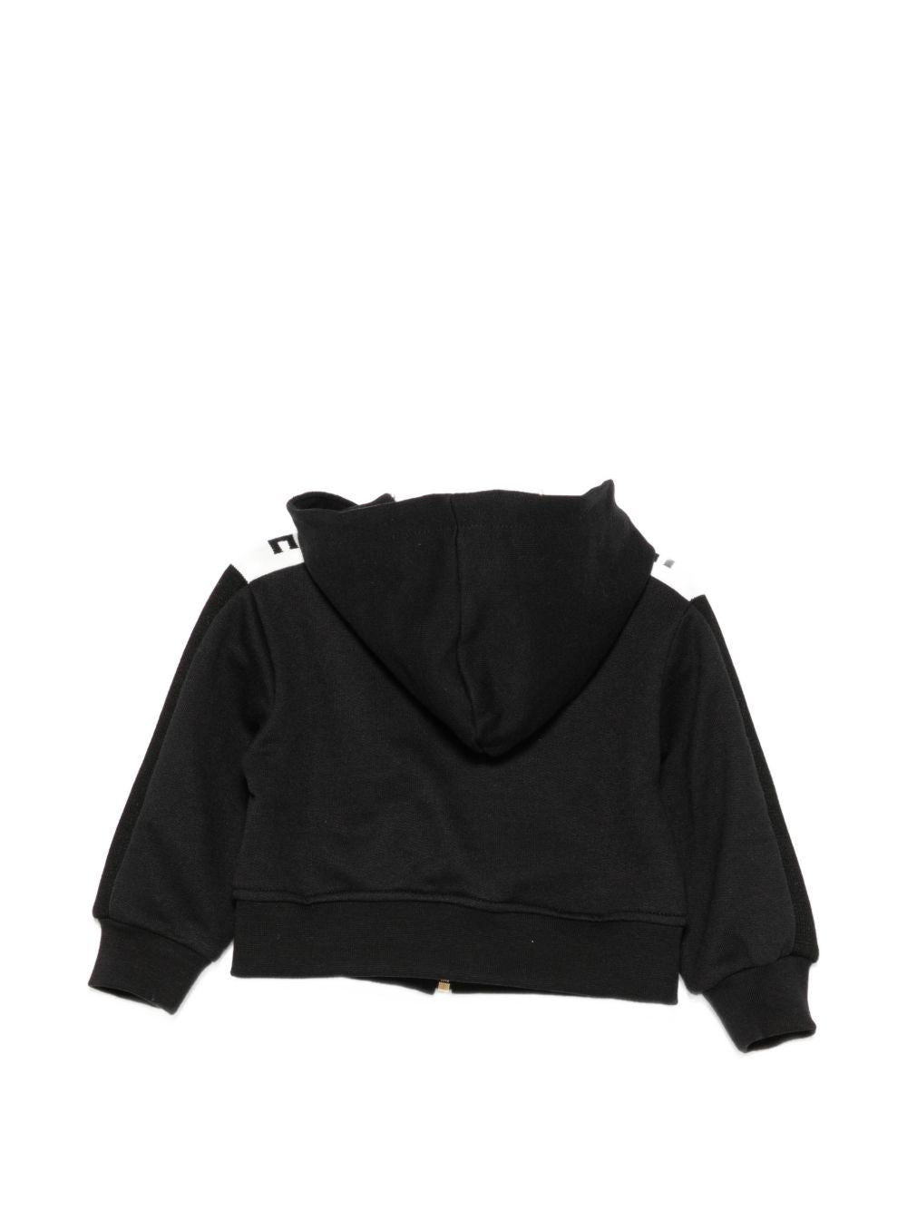 Felpa per neonata Elisabetta Franchi La Mia Bambina nera con chiusura con zip sul davanti EGFE064CFF017 N101 ElISABETTA FRANCHI KIDS 