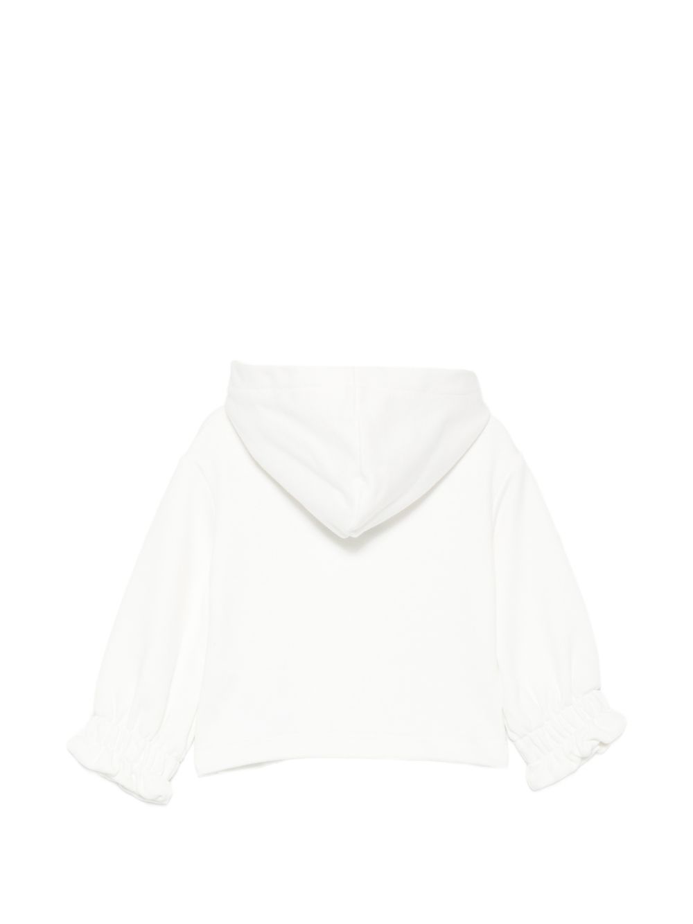 Felpa per neonata Elisabetta Franchi La Mia Bambina bianca con logo sul davanti EGFE065CFF017 0126 ElISABETTA FRANCHI KIDS 