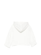 Felpa per neonata Elisabetta Franchi La Mia Bambina bianca con logo sul davanti EGFE065CFF017 0126 ElISABETTA FRANCHI KIDS 