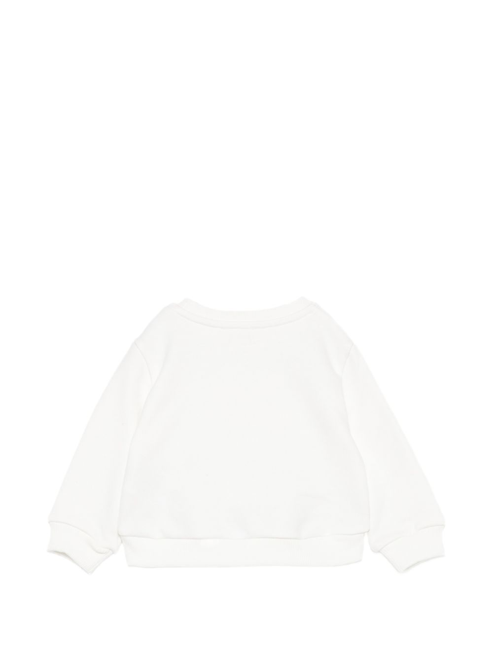 Felpa per neonata Elisabetta Franchi La Mia Bambina bianca con logo EGFE067CFF017 0067 ElISABETTA FRANCHI KIDS 