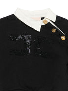 Felpa per neonata Elisabetta Franchi La Mia Bambina nera con strass EGFE0680FF002 DN00 ElISABETTA FRANCHI KIDS 