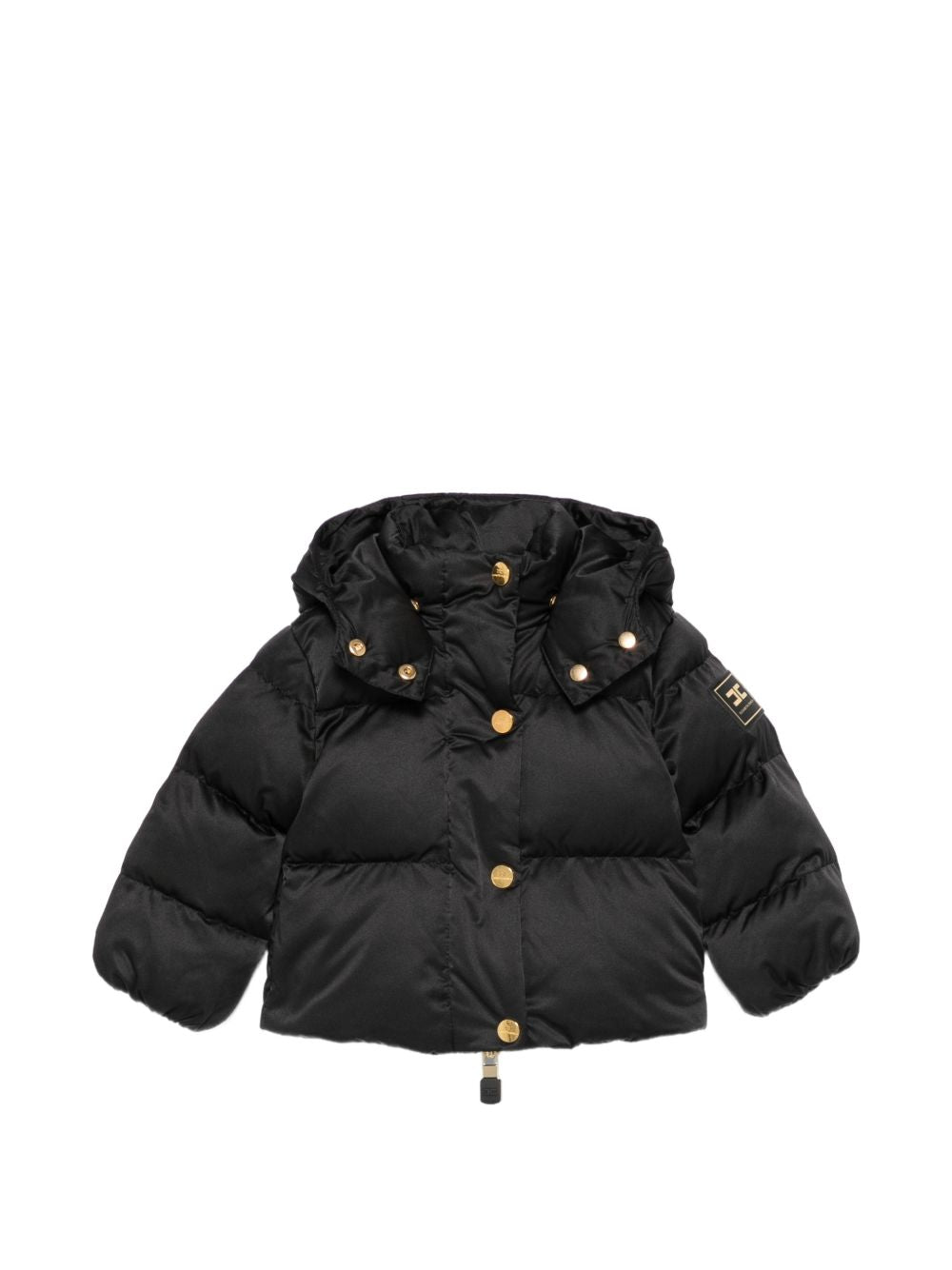 Giubbino per neonata Eisabetta Franchi La Mia Bambina Kids nero con cappuccio EGGB040CNY042 N000 ElISABETTA FRANCHI KIDS 