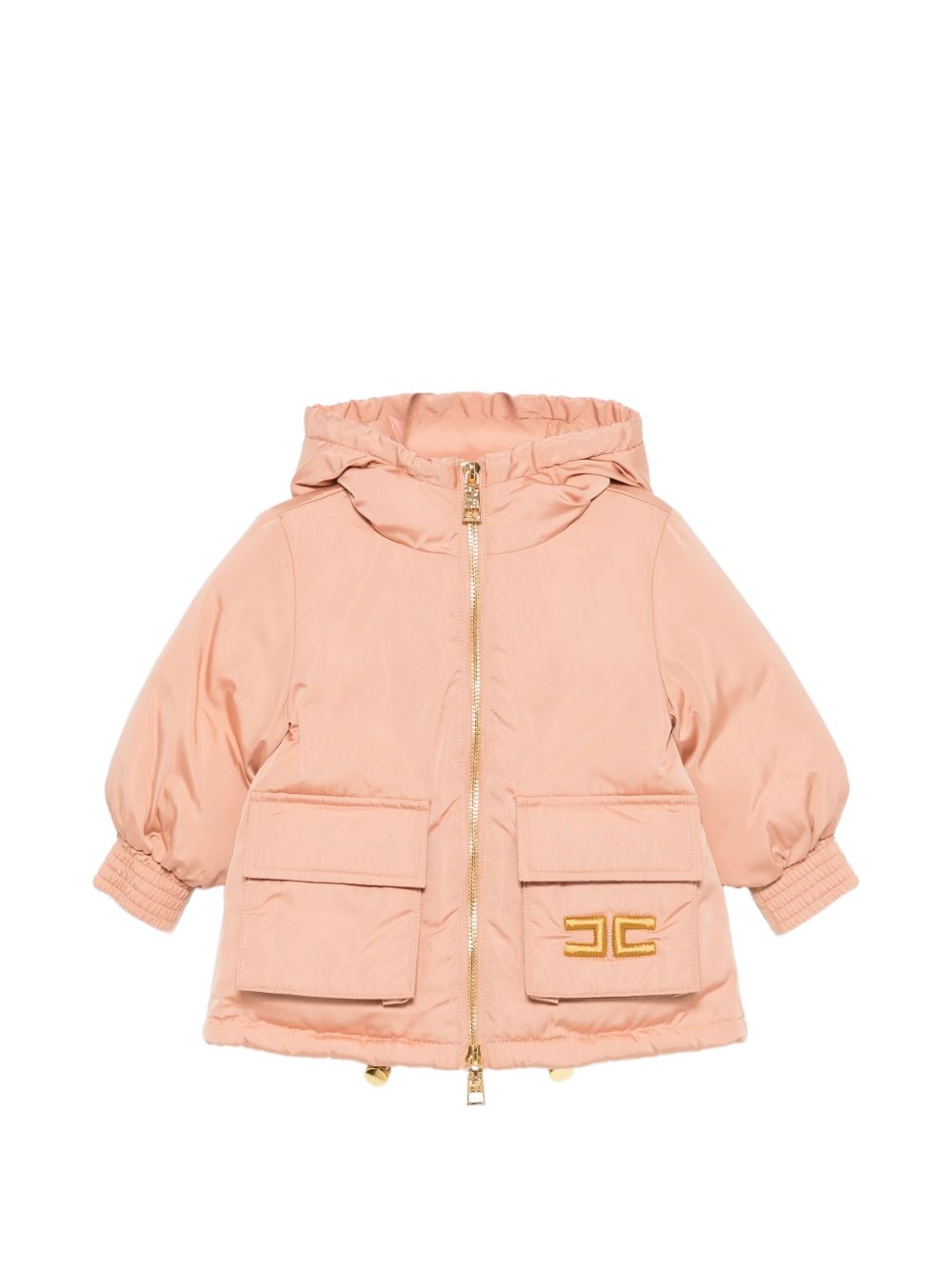 Giubbino per bambina Elisabetta Franchi la Mia Bambina Kids rosa con logo ricamato sul davanti EGGB041CNY044 C076 ElISABETTA FRANCHI KIDS 