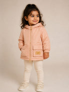 Giubbino per bambina Elisabetta Franchi la Mia Bambina Kids rosa con logo ricamato sul davanti EGGB041CNY044 C076 ElISABETTA FRANCHI KIDS 