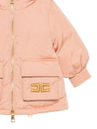 Giubbino per bambina Elisabetta Franchi la Mia Bambina Kids rosa con logo ricamato sul davanti EGGB041CNY044 C076 ElISABETTA FRANCHI KIDS 